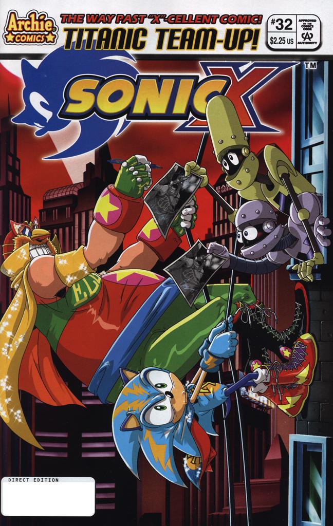 Sonic X - June 2008 Comic cover page